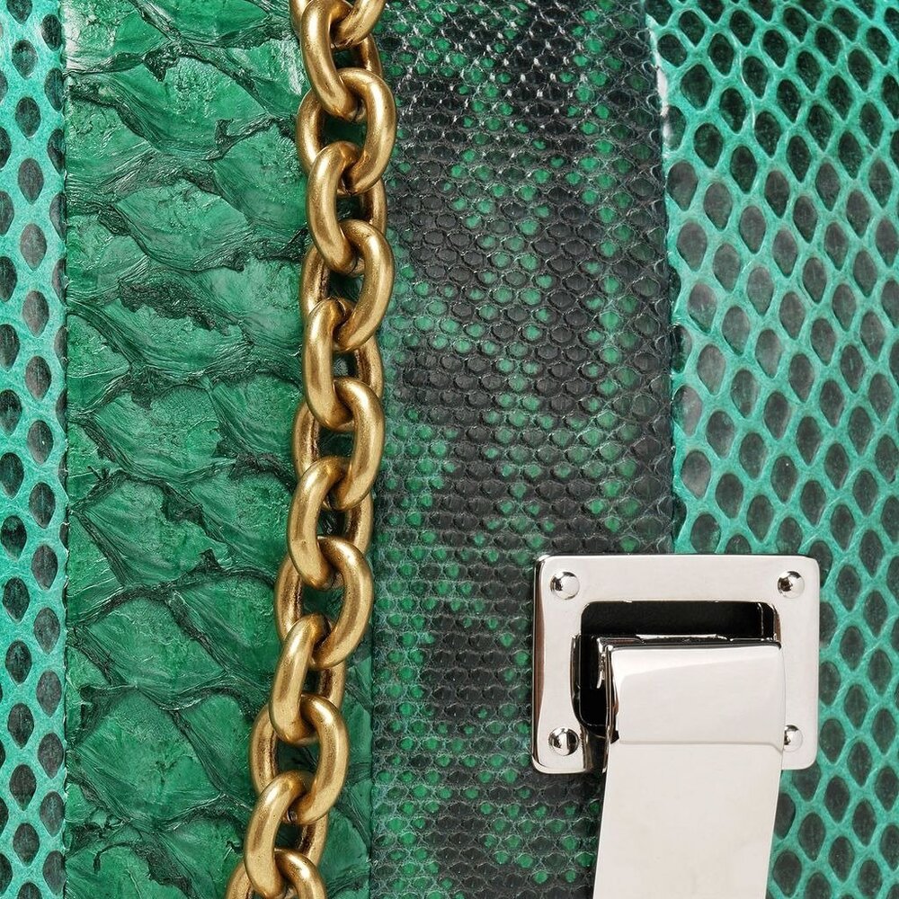 PROENZA SCHOULER Courier python, snake-effect lea… - image 4